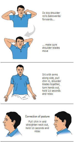 Relaxing Exercises for Neck & Shoulders