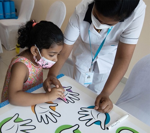 NMC Royal Hospital Sharjah organized a Children’s Hand Hygiene Workshop on the occasion of International Play Day 2021 on 04th Aug - 03