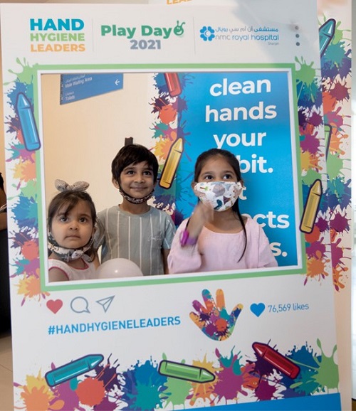 NMC Royal Hospital Sharjah organized a Children’s Hand Hygiene Workshop on the occasion of International Play Day 2021 on 04th Aug - 04