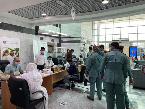 NMC Royal Hospital, Sharjah conducted a health screening campaign at Sharjah Police on 31st  March 2021 01
