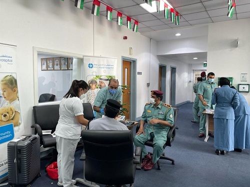 NMC Royal Hospital, Sharjah conducted a health screening campaign at Sharjah Airport Police Department 01