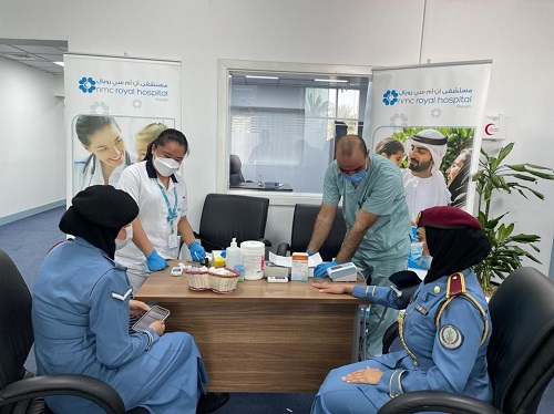 NMC Royal Hospital, Sharjah conducted a health screening campaign at Sharjah Airport Police Department 03