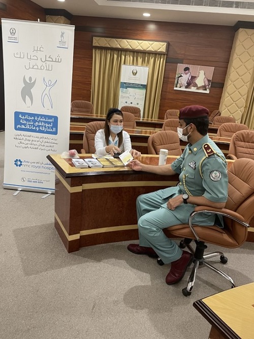 NMC Royal Hospital, Sharjah conducted a health screening campaign at Sharjah Police CHIEF IN COMMANDER OFFICER on 8th Aug 2021 - 01