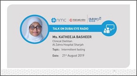 Ms. Katheeja Basheer, Clinical Dietitian