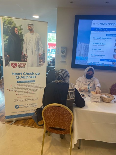 nmc conducted a cholesterol screening event on world heart month on 25th september 2021 - 001