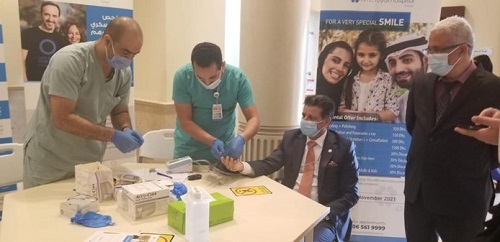 nmc conducted health screening at the al qasimi university on 15th november 2021 - 001