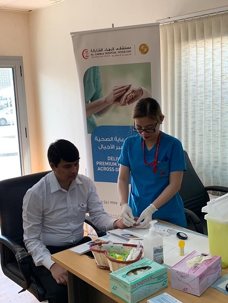 NMC Royal Hospital conducted health screening collaboration with NMC Medical Centre Sharjah for the employees of Sharjah Customs on 22th May 2019 - 01