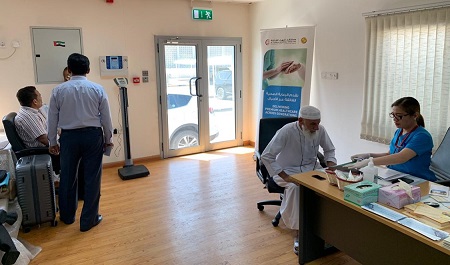 NMC Royal Hospital conducted health screening collaboration with NMC Medical Centre Sharjah for the employees of Sharjah Customs on 22th May 2019 - 03