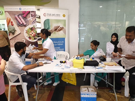 NMC Royal Hospital conducted health screening in collaboration with NMC Sunny Medical Center in Sharjah Co-operative Society, Al Qarrain on 25th May 2019 - 03