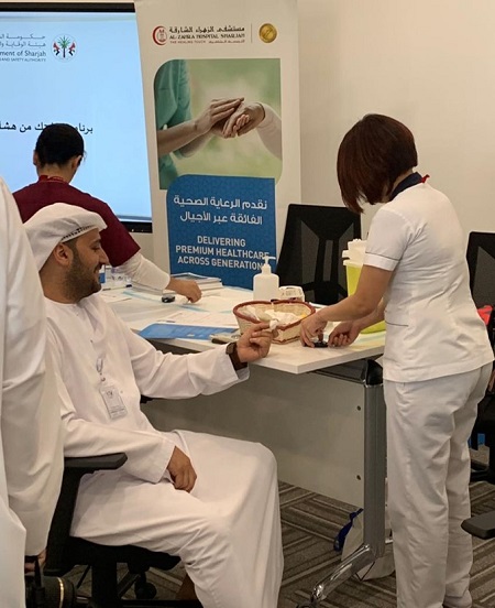 NMC Royal Hospital Sharjah conducted health screening event at Sharjah Prevention and Health Authority on 11th June 2019 - 04