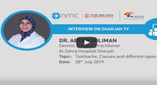 TV interview by Dr Abeer Soliman, Dentist General Practitioner on Sharjah TV