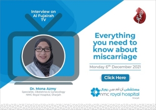 Dr. Mona Azmy, Specialist, Obstetrics & Gynecology @ NMC Royal Hospital Sharjah gave an interview on Al Fujairah TV.