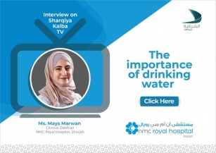 Ms. Mays Marwan Clinical Dietitian, NMC Royal Hospital Sharjah spoke at A Sharqiya Kalba TV