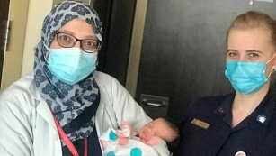 Dr Mona Azmy, Specialist Obstetrics & Gynaecology, NMC Royal Hospital Sharjah assisted in the birth of an Egyptian baby in a car. 
