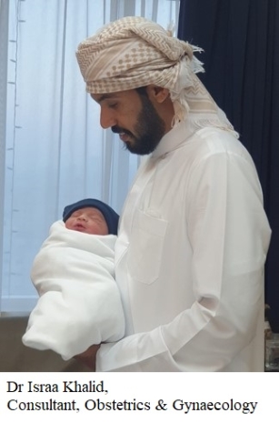 NMC Royal Hospital Sharjah celebrate the first babies born on 2nd December 2021.